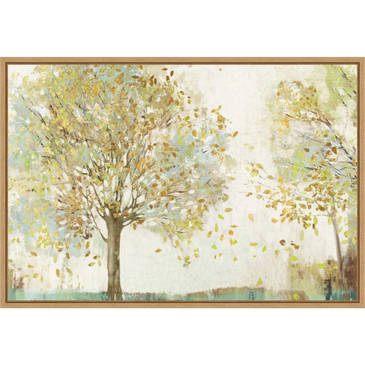 Outdoor by Allison Pearce 23-in. W x 16-in. H. Canvas Wall Art Print Framed in Natural